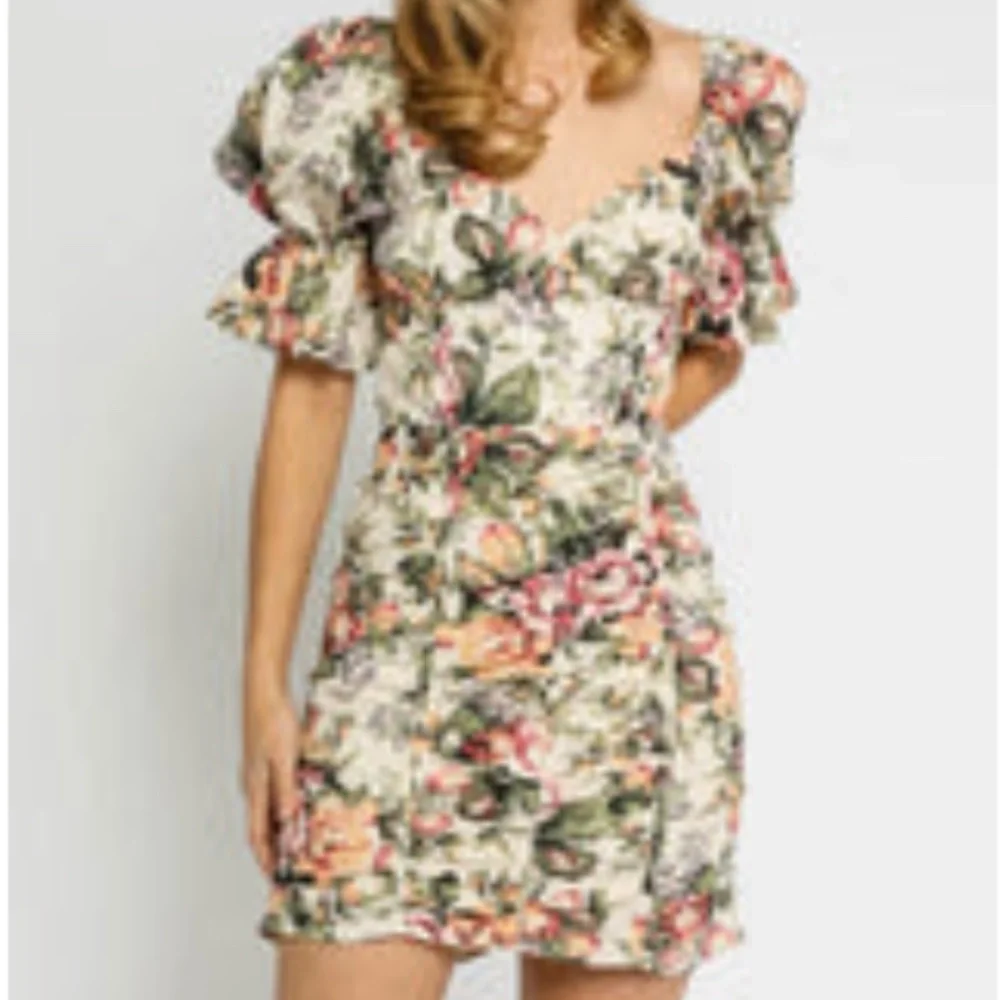 Floral Ruched Dress - Picture 1 of 5